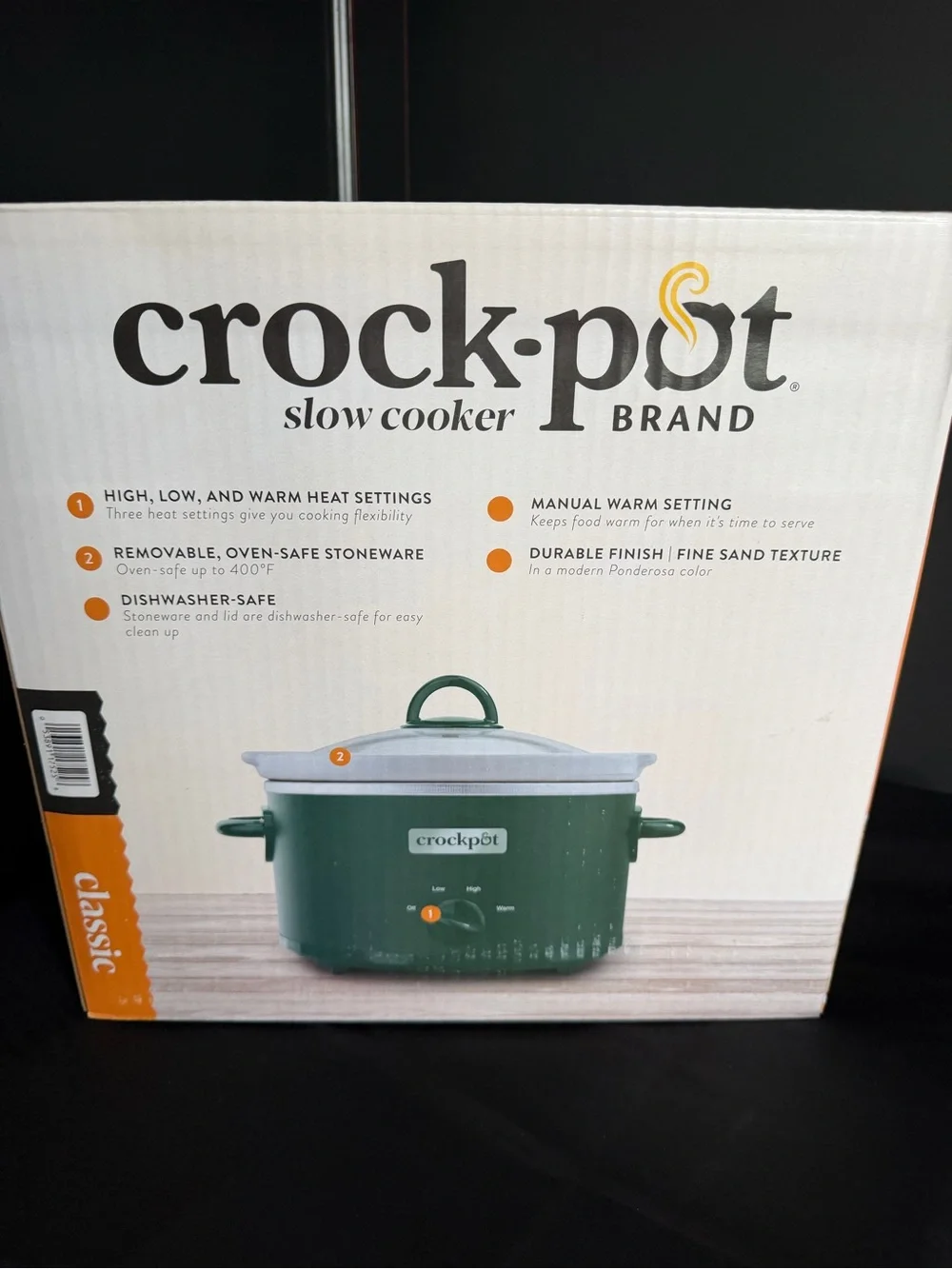 Crock-Pot Classic 4.5QT Green Slow Cooker - NWT.